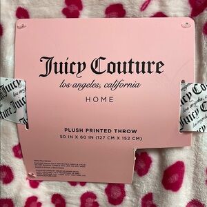 New in package authentic Juicy Couture Plush Throw